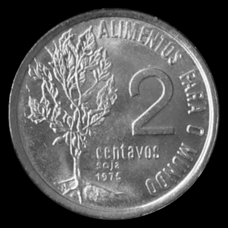2 centavos cruzeiro 1975