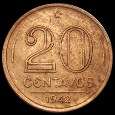 20 Centesimi cruzeiro antigo