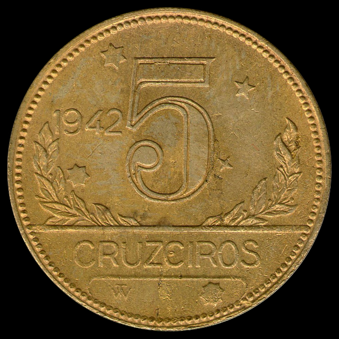 5 cruzeiros antigo