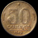 50 Centesimi cruzeiro antigo